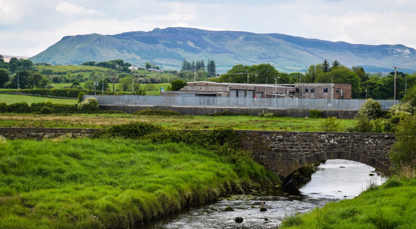 A long view of Benbulbin mountain in Sligo, Ireland