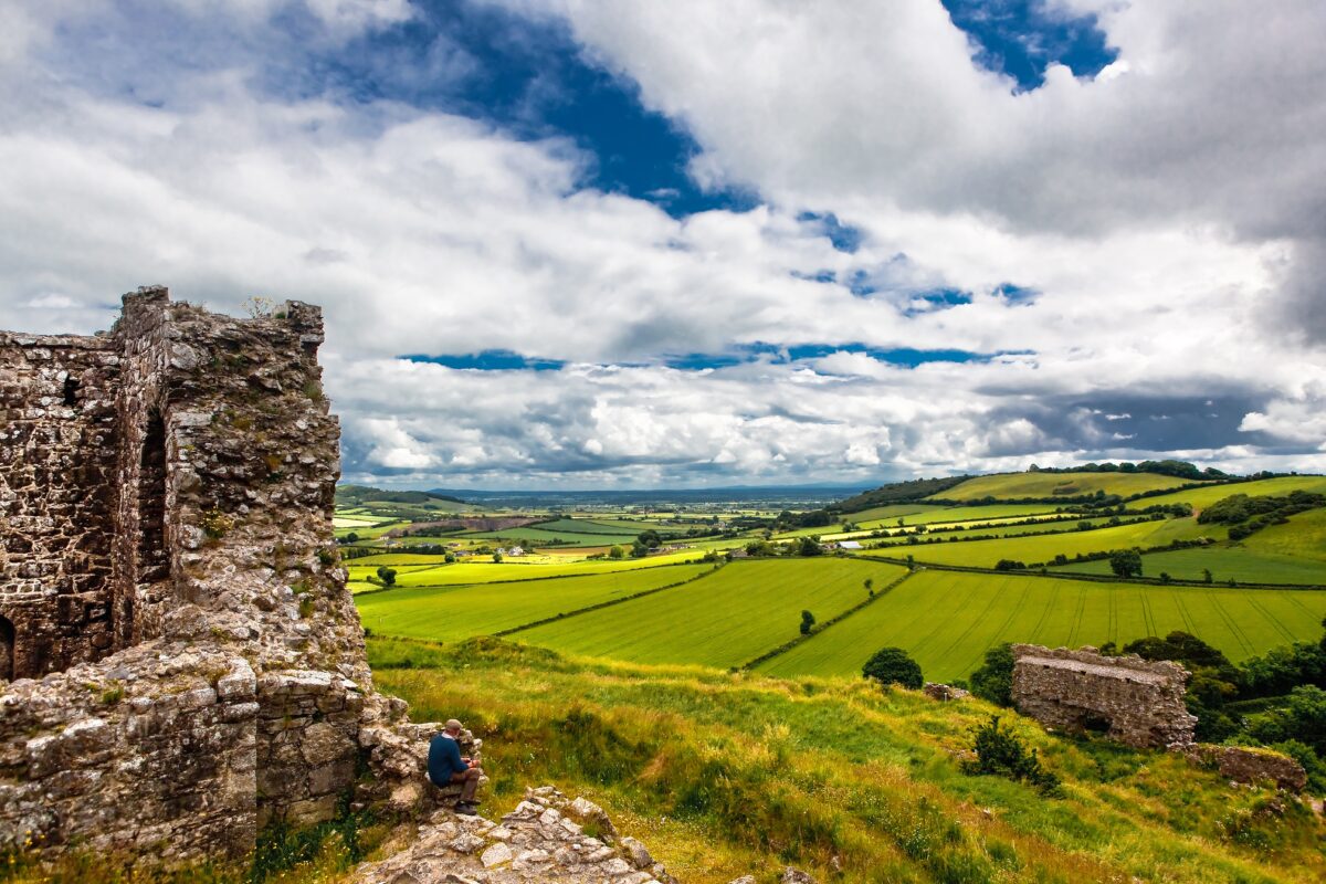 beautiful top view in stradbally loius, ireland