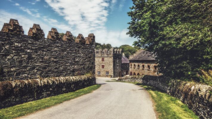 Castle ward Barnyard in Down County, Ireland