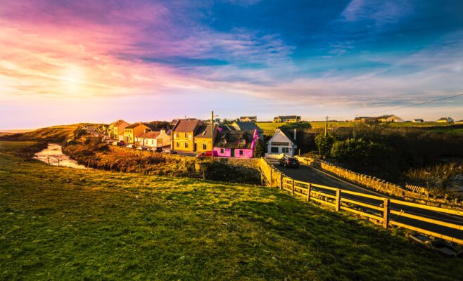 Sunset photo in Doolin county Clare, Ireland